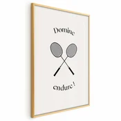 shumee Plakat - Poletne igre - badmintonski loparji na belem ozadju