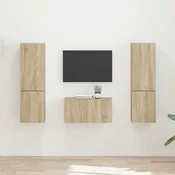 Set TV komoda 5 pcs Sonoma hrast Konstruirano drvo