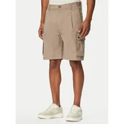 HUGO Kratke hlače iz tkanine Craysen 262S 50556891 Svetlo rjava Straight Fit