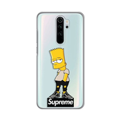 Ovitek Print za Xiaomi Redmi Note 8 Pro My Print Cover, Skin Bart Simpson Supreme, črna in rumena