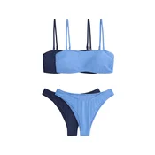 The Set Bikini  mornarska / svetlo modra