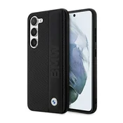 Bmw Etui BMW Leather Textured & Stripe za Samsung Galaxy S23+ - črno