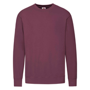 Burgundy Mens Sweatshirt Lightweight Set-in-Sweat Sweat Fruit of the Loom