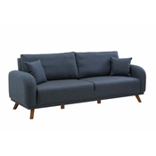 Atelier Del Sofa Raztegljiv kavč s tremi sedeži, Hera - temno modra
