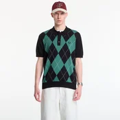 Majica Fred Perry Argyle Knitted Shirt Black XL