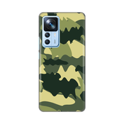 Silikonska maska za Xiaomi 12T Pro Army Print Skin maslina