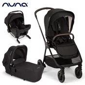 nuna otroški voziček 3v1 triv™ next + lytl™ + pipa™ urbn caviar