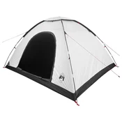 vidaXL Kamperski šotor s streho Bela zatemnitev 335 x 275 x 180 cm