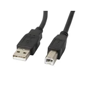 Lanberg CA-USBA-10CC-0050-BK USB kabel USB 2.0 B, 5 m, Črn