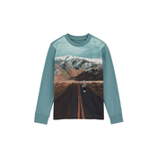 WE Fashion Majica turkizna/rjava/temno rjava/mandarina