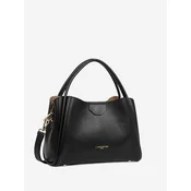 LANCASTER Paris Ročna torbica Lancaster Sac a main Aimantée M Ida Double Noir - In - Nude črna
