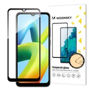 shumee 9H kaljeno steklo za celoten zaslon Xiaomi Redmi A1+ s črnim okvirjem Full Glue