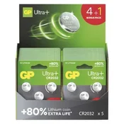 GP Litijeva gumbasta baterija Ultra plus CR2032, 200 kosov display box