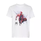 Mister Tee Majica Spiderman Hang out  mornarska / rdeča / bela