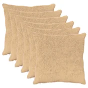vidaXL Prevleka za blazino 6 kos HEERLEN Krem 65 x 65 cm