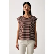 Levis top ženski bombažen PLEATED MUSCLE TANK