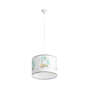 Sollux SL.1413 - Deciji luster na sajli UNICORN 1xE27/15W/230V, precnik 40 cm
