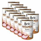 Konzerva Brit Paté & Meat Rabbit, 12x400 g