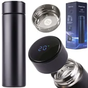 TERMOS SKODELICA THERMOS SMART LED 500ML ČRNA