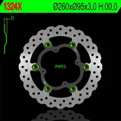 shumee Sprednji zavorni disk NG KTM 250/350 freeride 12-15 (plavajoči) (260X95X3) (4X6.5MM) (BREZ luknje za senzor hitrosti) wave