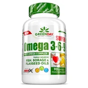 GreenDay Super Omega 3-6-9, 1000 mg, 90 kapsula, Amix