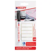 SET MARKER ZA RUBLJE 0,75 MM PLUS ETIKETE EDDING 8408/1 ČRNI BLISTER