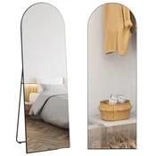 HOMCOM HOMCOM celozrcalno ogledalo MDF, steklo 50D x 3,6Š x 150V cm črno, (5000242295)