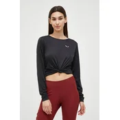 Salewa PUEZ MELANGE DRY W L/S TEE, ženska pohodna majica, črna 27454