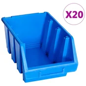 Složive kutije za pohranu 20 kom plave plasticne