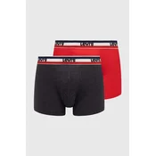 Bokserice Levis 2-pack za muškarce, boja: crvena, 37149.0817-004