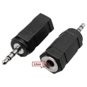 Cabletech Banana 3,5 mm adapter. Ž./ 2,5 mm M. St.
