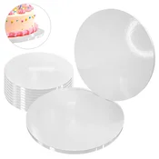 shumee Podstavek za torto, bela, 28 cm, 1,2 cm, komplet 10 kosov, okrogli boben za torto, luksuzni Brand4Cake