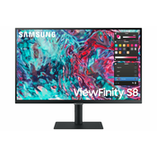 Samsung ViewFinity S80TB 68,6 cm (27) 3840 x 2160 pikseli 4K Ultra HD LED Crno