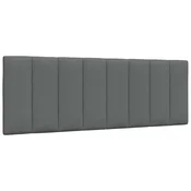 Vidaxl Blazina za vzglavje Hanko temno siva 140 cm blago