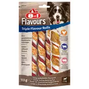 8in1 Triple Flavour Rolls žvečilne palčke - 3 kosi