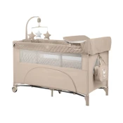 KikkaBoo krevetac Nighty night 2 nivoa sa rancem i pultom beige (KKB11119)