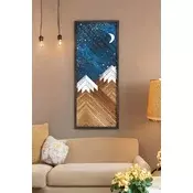 Wallity Dekorativna uramljena slika, 70x33cm, Šarena