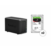 Synology DiskStation 16TB DS218play 2-Bay NAS Enclosure Kit with Seagate NAS Drives (2 x 8TB)