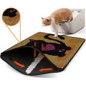 Aberto Design Prostorika za toalet za macke Nrszn0253, 45 x 60 cm, Žuta