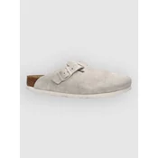 Birkenstock Boston Suede Leather Clogs oyster