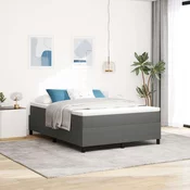 Box spring krevet (140x200cm, odredišni materijal), svjetlosivi