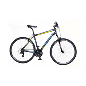 X100 28 crno plavo žuti Cross- trekking bicikl