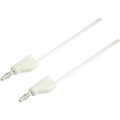 VOLTCRAFT Merilni kabel [vtikač 4 mm-vtikač 4 mm] 5 m bele barve VOLTCRAFT MSB-300 zložljiv drug v drugega