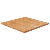 Cetvrtasta stolna ploca svjetlosmeda 70x70x2,5 cm od hrastovine