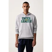 Under Armour pulover s kapuco moški z bombažem Rival