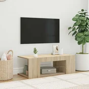 TV ormaric s LED svjetlima boja hrasta sonome 90 x 39 x 30 cm