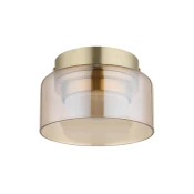 Globo 16055DG - LED Stropna svetilka HIGGINS 1xGX53/6W/230V pr. 13 cm rjava