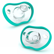 Nanobébé® Flexy silikonska cucla, 3+mj, 2 kom, Tirkiz