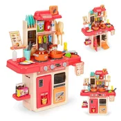 ECO TOYS Decija kuhinja, 42 elementa, Roze