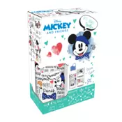 Disney set staklena boca i dve staklene caše